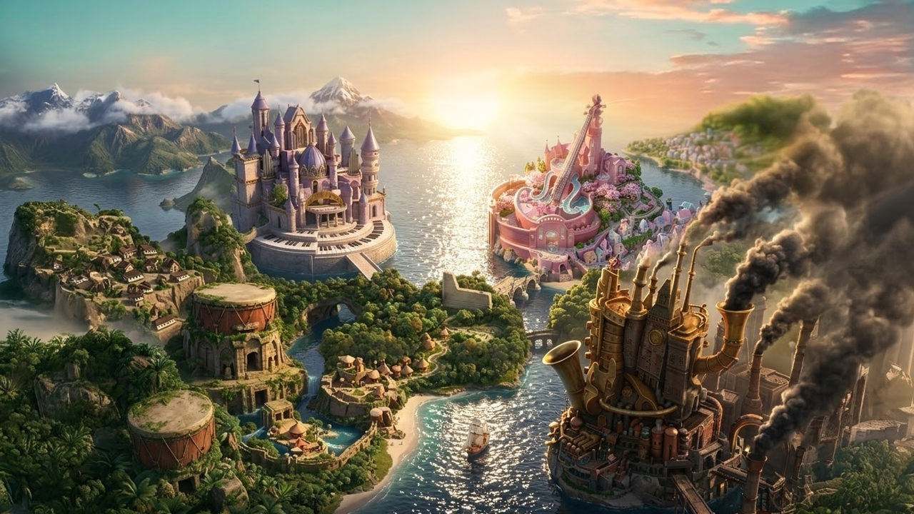 ムジカ大陸 ワールドマップ